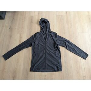 Lululemon Hoodie Mens Medium Gray Full Zip Pockets Surge Warm M3DBZS